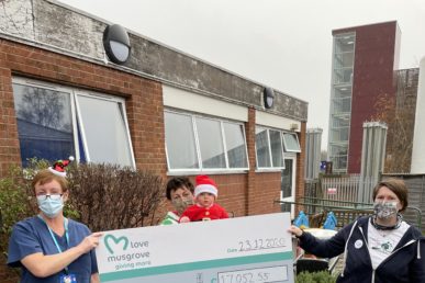 Love Musgrove Fundraising Cheque